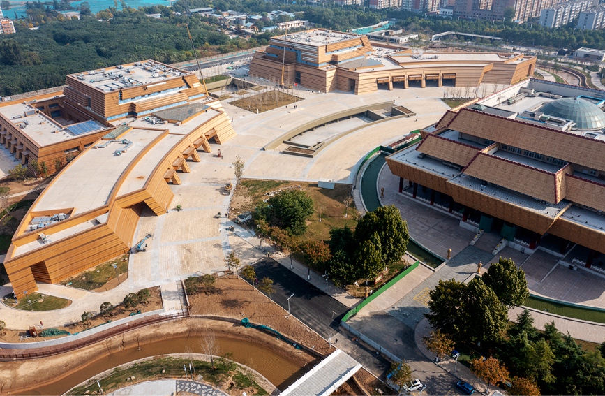 中国文字博物馆续建工程接近尾声。麻翛然摄 