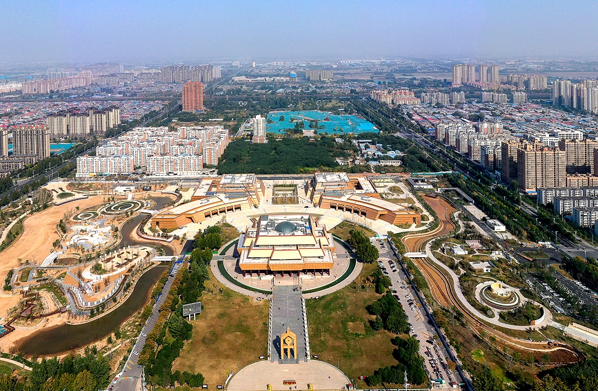 中国文字博物馆续建工程接近尾声。麻翛然摄 